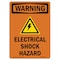 Signmission Safety Sign, OSHA WARNING, 7" Height, Electrical Shock Hazard, Portrait OS-WS-D-57-V-13136 - alternate 1